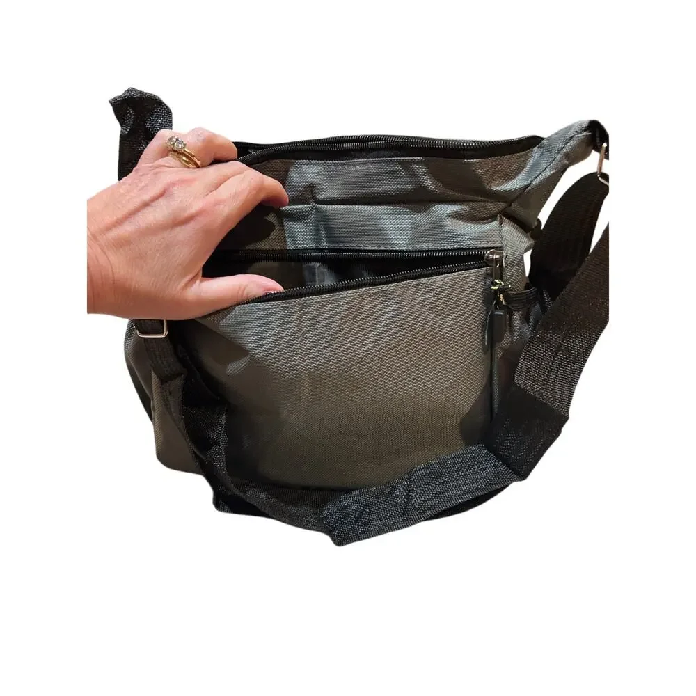 Professional SLR Camera Sling Bag / Travel / Crossbody Pack – Gray – New